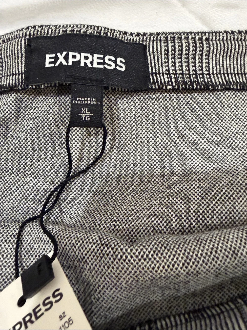 Express Gray Plaid Pencil Skirt